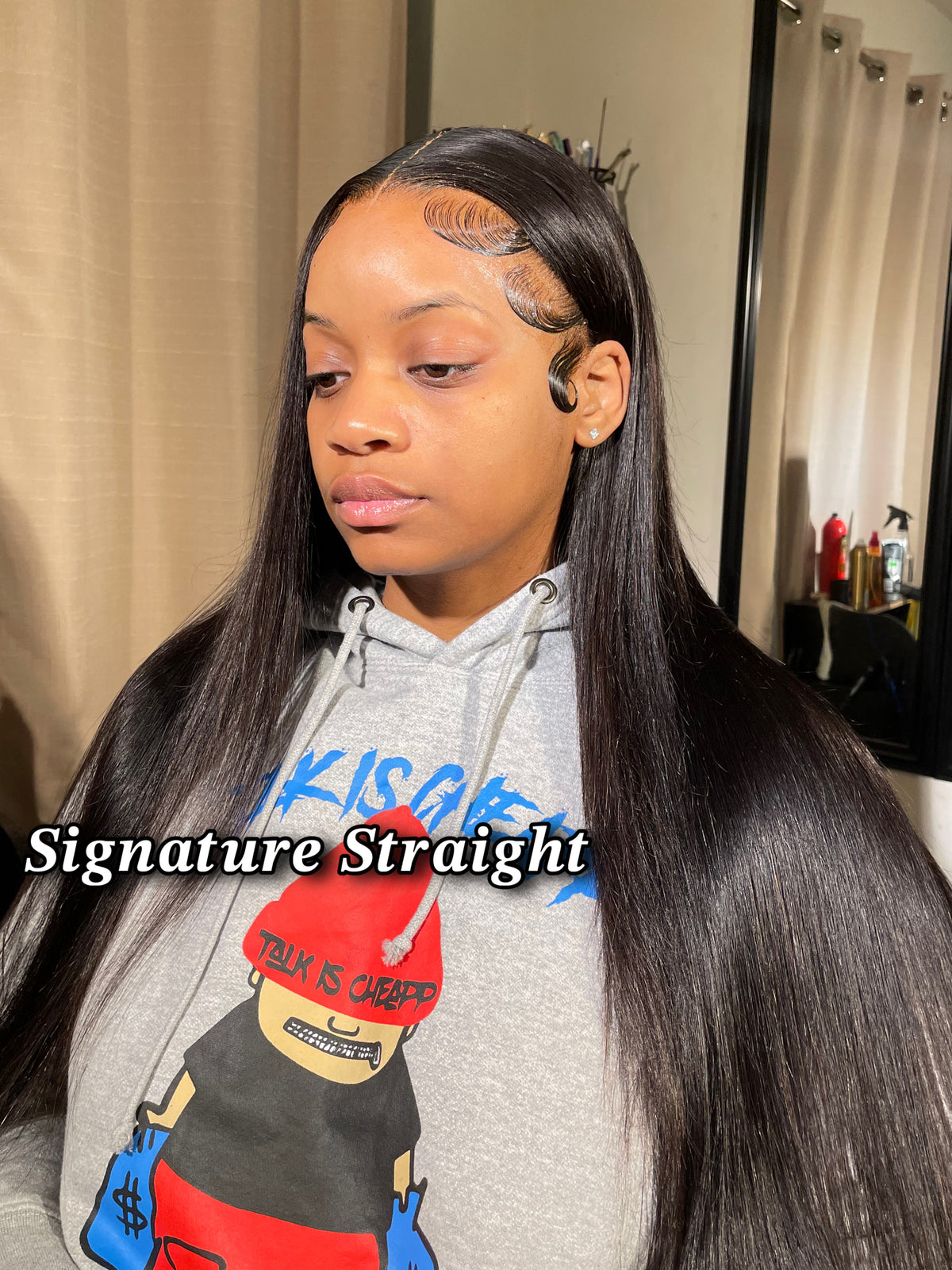 Straight Natural Colored Lace Frontal Wig