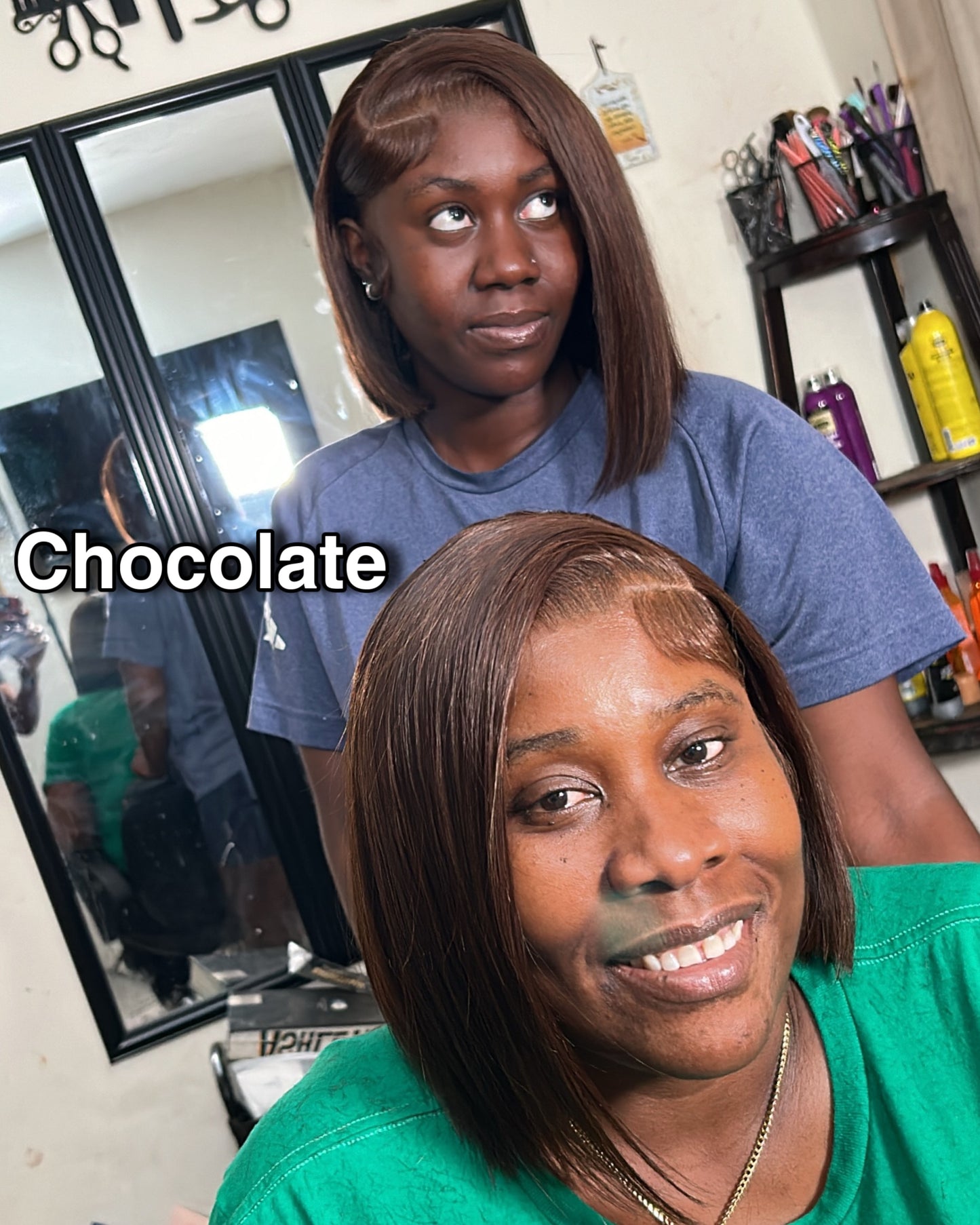 Chocolate Glueless Closure Units