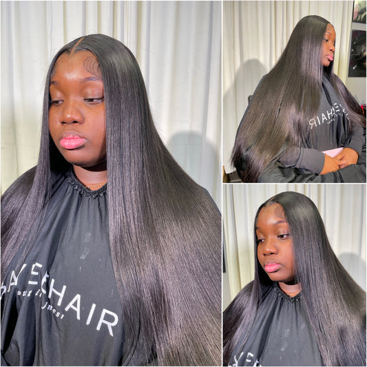 Straight Natural Colored Lace Frontal Wig