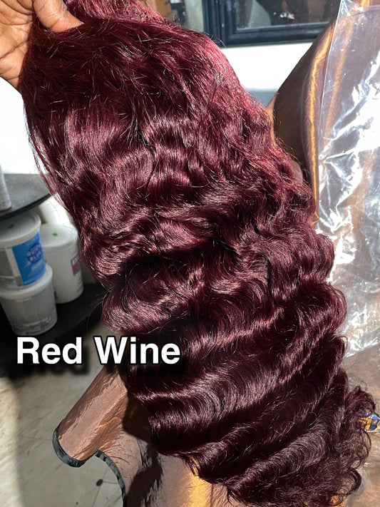 Cherry Bomb and Red Wine Glueless Closure Units