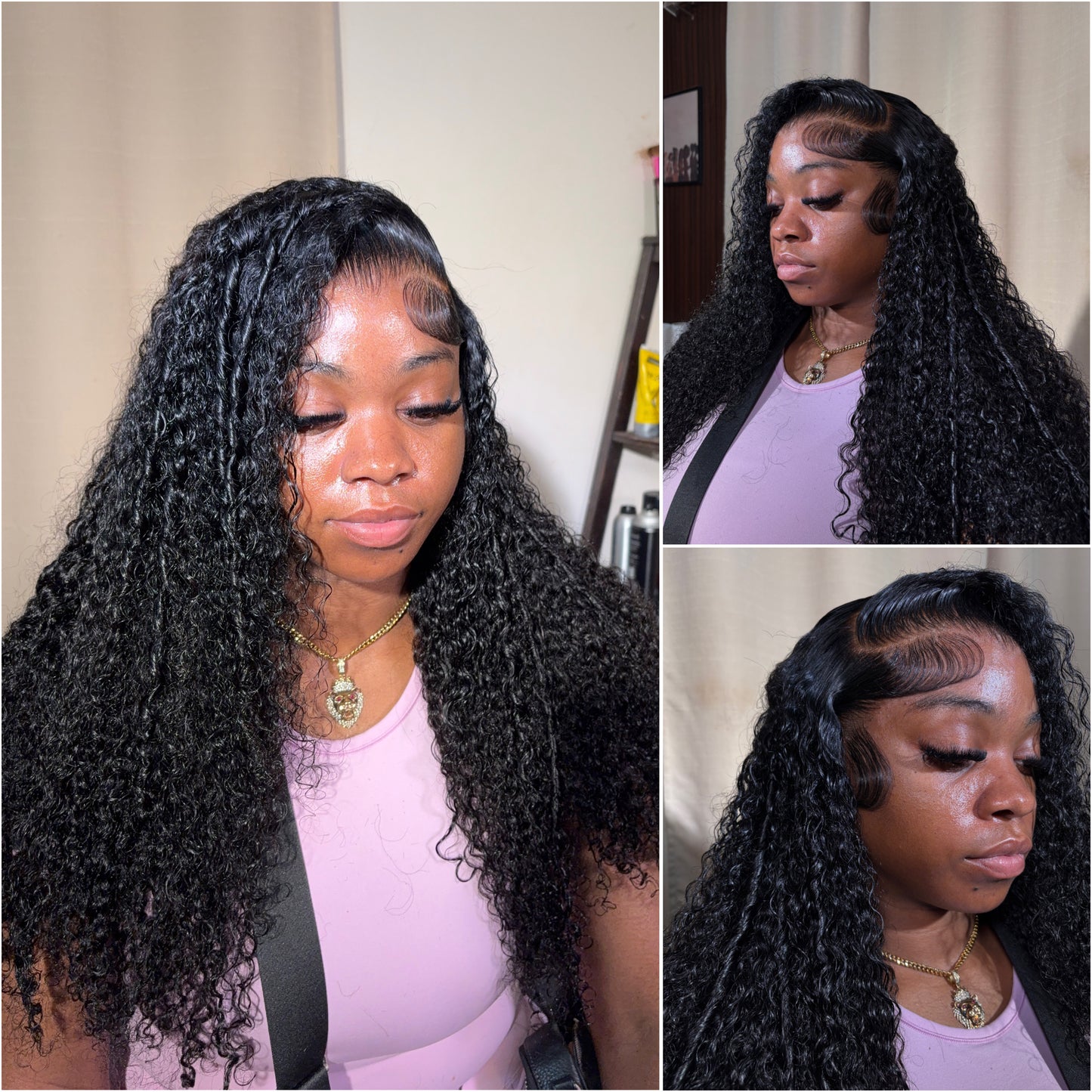 Curly Textured Lace Frontal Wig