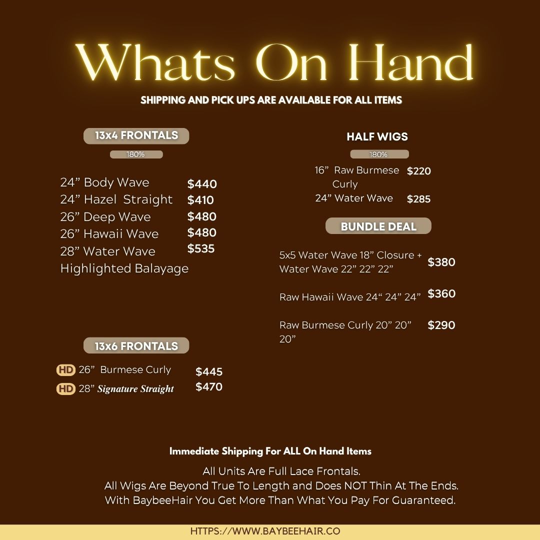On Hand BaybeeHair Bundles