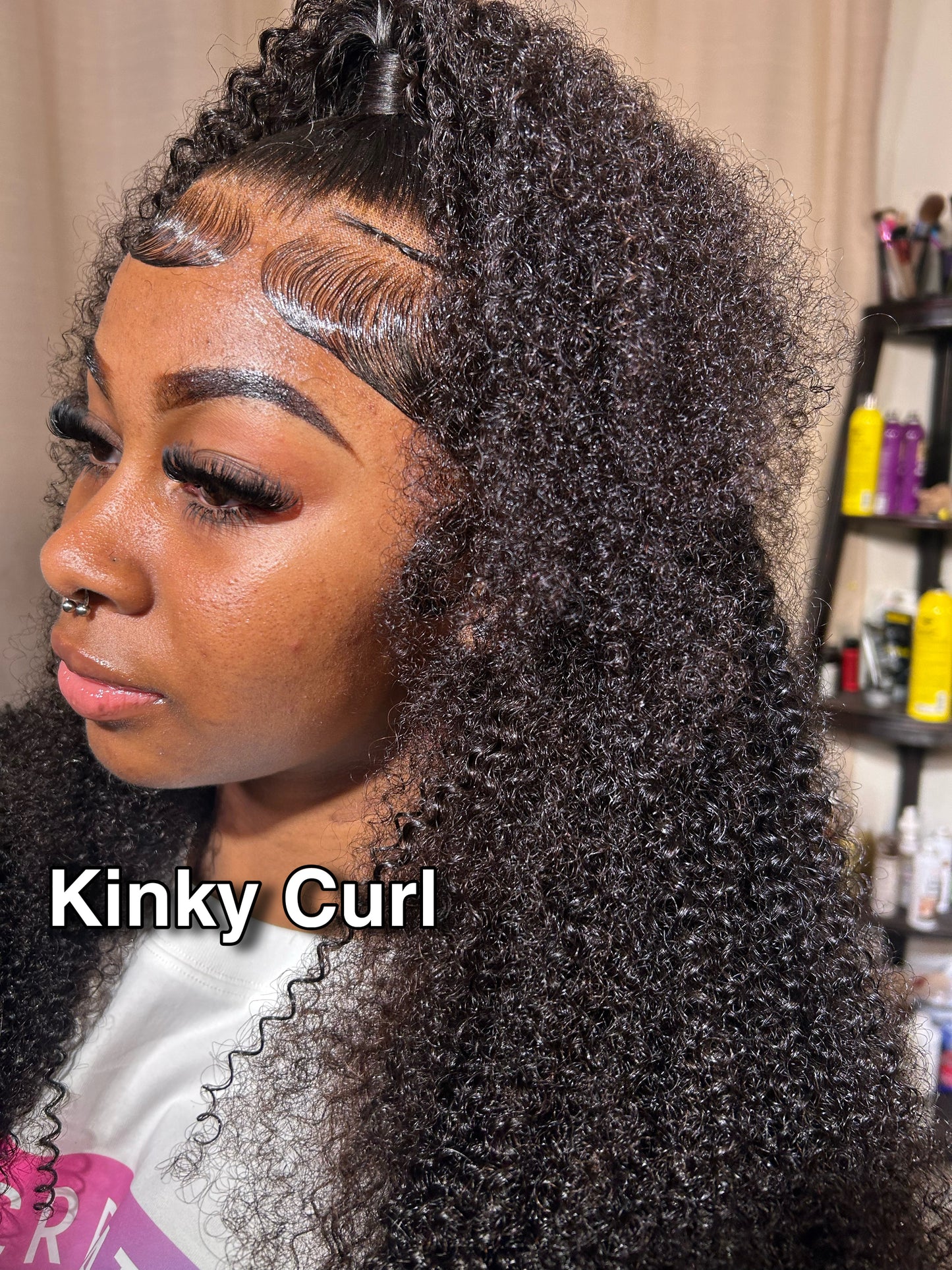 Curly Textured Lace Frontal Wig