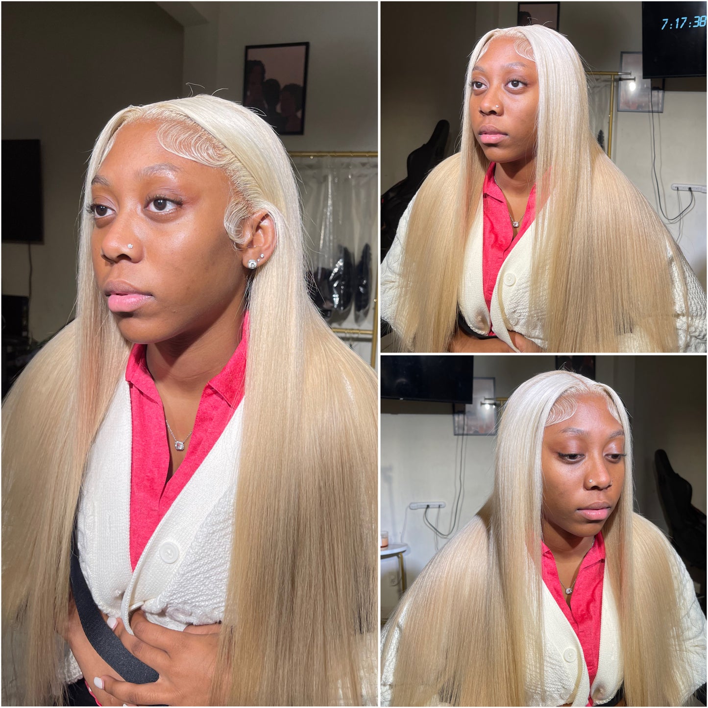 Pure Blonde Lace Frontal Wig