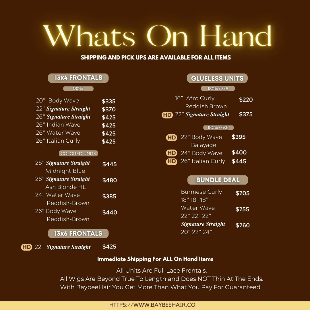 On Hand BaybeeHair Bundles