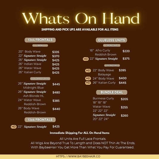 On Hand BaybeeHair Bundles